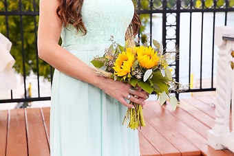 Bridesmaid bouquet ,Sunflowers