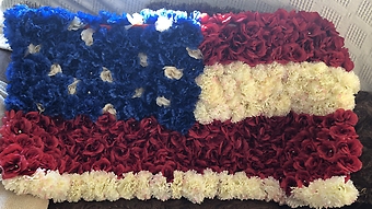 Artificial flower American flag